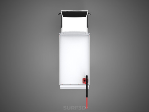 PICKUP TRUCK TAILGATE REAR GATE HYDRAULIC JACK LIFT HOIST CRANE 3D Model