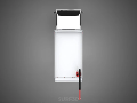 PICKUP TRUCK TAILGATE REAR GATE HYDRAULIC JACK LIFT HOIST CRANE 3D Model