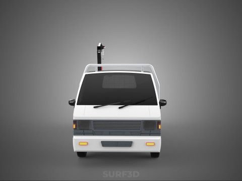 PICKUP TRUCK TAILGATE REAR GATE HYDRAULIC JACK LIFT HOIST CRANE 3D Model