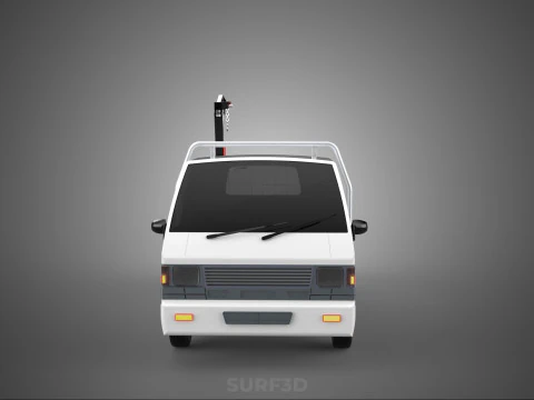 PICKUP TRUCK TAILGATE REAR GATE HYDRAULIC JACK LIFT HOIST CRANE 3D Model