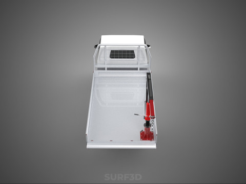 PICKUP TRUCK TAILGATE REAR GATE HYDRAULIC JACK LIFT HOIST CRANE 3D Model