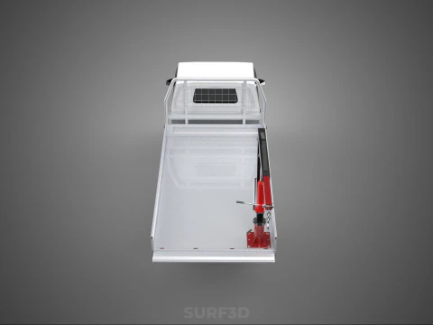 PICKUP TRUCK TAILGATE REAR GATE HYDRAULIC JACK LIFT HOIST CRANE 3D Model
