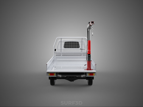 PICKUP TRUCK TAILGATE REAR GATE HYDRAULIC JACK LIFT HOIST CRANE 3D Model