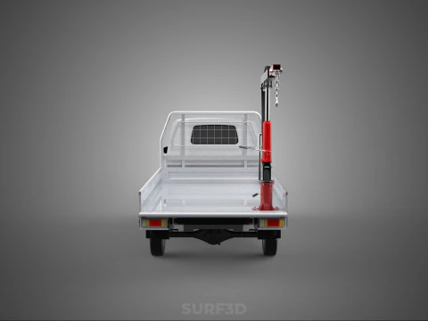 PICKUP TRUCK TAILGATE REAR GATE HYDRAULIC JACK LIFT HOIST CRANE 3D Model