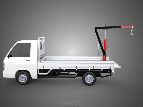 PICKUP TRUCK TAILGATE REAR GATE HYDRAULIC JACK LIFT HOIST CRANE 3D Model