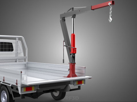 PICKUP TRUCK TAILGATE REAR GATE HYDRAULIC JACK LIFT HOIST CRANE 3D Model