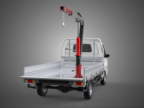 PICKUP TRUCK TAILGATE REAR GATE HYDRAULIC JACK LIFT HOIST CRANE 3D Model