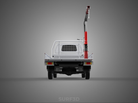 PICKUP TRUCK TAILGATE REAR GATE HYDRAULIC JACK LIFT HOIST CRANE 3D Model