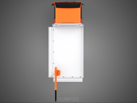 SHIPMENT FOLDABLE HYDRAULIC LIFT JIB CRANE DROPSIDE PICKUP TRUCK 3D Модель