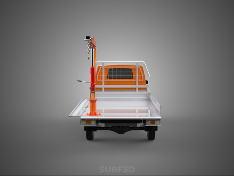 SHIPMENT FOLDABLE HYDRAULIC LIFT JIB CRANE DROPSIDE PICKUP TRUCK 3D Модель