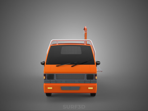 SHIPMENT FOLDABLE HYDRAULIC LIFT JIB CRANE DROPSIDE PICKUP TRUCK 3D Модель