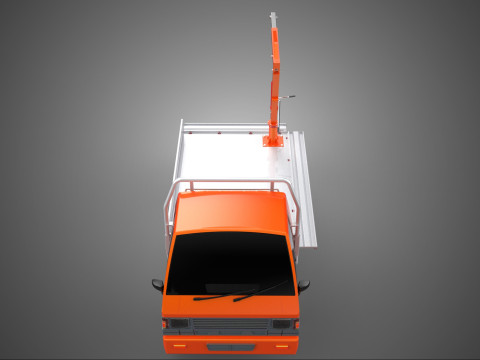 SHIPMENT FOLDABLE HYDRAULIC LIFT JIB CRANE DROPSIDE PICKUP TRUCK 3D Модель