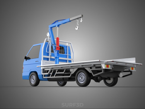 DROPSIDE JIB CRANE LIFTER HOIST HAND WINCH BED GATE PICKUP TRUCK Modello 3D