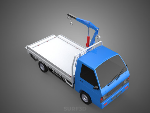 DROPSIDE JIB CRANE LIFTER HOIST HAND WINCH BED GATE PICKUP TRUCK Modello 3D