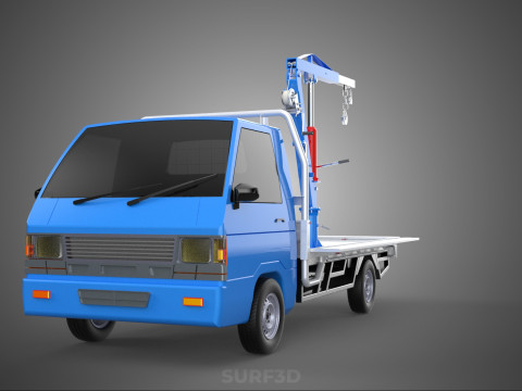 DROPSIDE JIB CRANE LIFTER HOIST HAND WINCH BED GATE PICKUP TRUCK Modello 3D