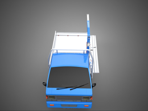 DROPSIDE JIB CRANE LIFTER HOIST HAND WINCH BED GATE PICKUP TRUCK Modello 3D
