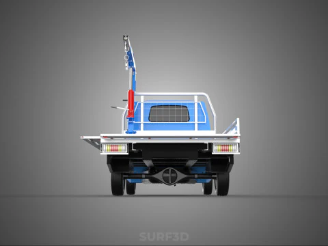 DROPSIDE JIB CRANE LIFTER HOIST HAND WINCH BED GATE PICKUP TRUCK 3D Model