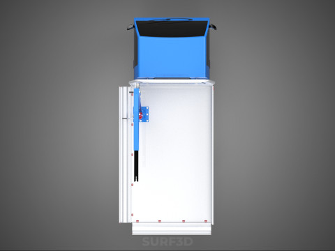 DROPSIDE JIB CRANE LIFTER HOIST HAND WINCH BED GATE PICKUP TRUCK Modello 3D