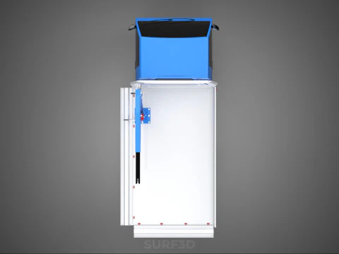 DROPSIDE JIB CRANE LIFTER HOIST HAND WINCH BED GATE PICKUP TRUCK 3D Model
