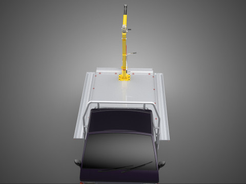 3 WAY WIDE DECK HYDRAULIC LIFT JIB CRANE DROP SIDE PICKUP TRUCK 3D 模型