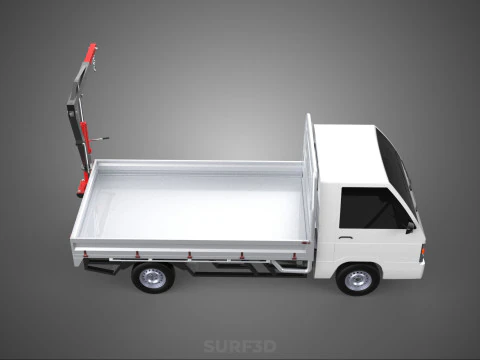 ATTACHMENT HYDRAULIC LIFT JIB CRANE WINCH FLATBED PICKUP TRUCK 3D Model