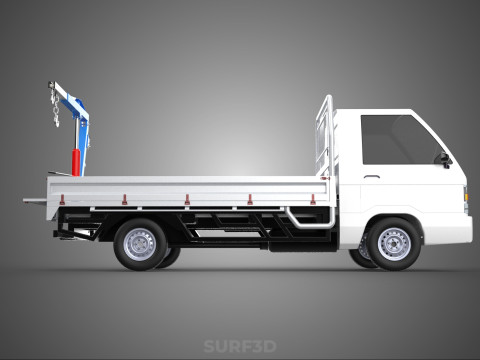 FOLDING MOUNTED BED CRANE HOIST LIFTING HAND WINCH PICKUP TRUCK Model 3D