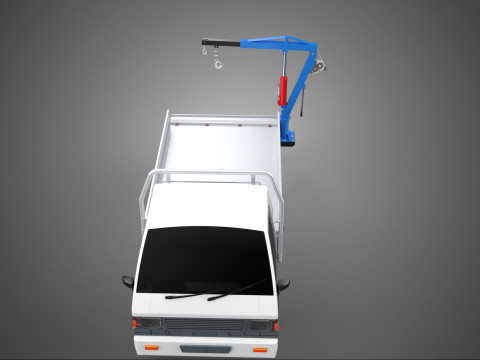 FOLDING MOUNTED BED CRANE HOIST LIFTING HAND WINCH PICKUP TRUCK Model 3D