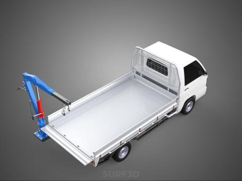 FOLDING MOUNTED BED CRANE HOIST LIFTING HAND WINCH PICKUP TRUCK Model 3D