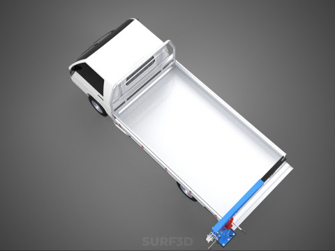 FOLDING MOUNTED BED CRANE HOIST LIFTING HAND WINCH PICKUP TRUCK Model 3D