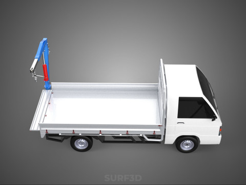 FOLDING MOUNTED BED CRANE HOIST LIFTING HAND WINCH PICKUP TRUCK Model 3D
