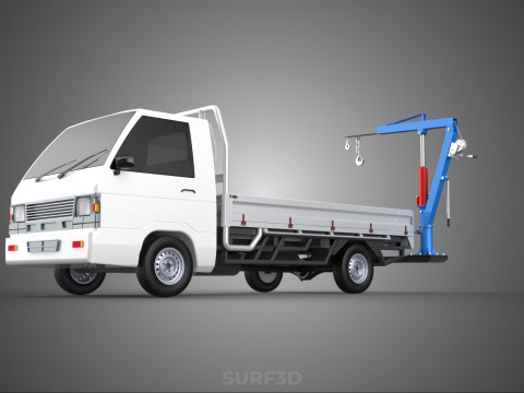 FOLDING MOUNTED BED CRANE HOIST LIFTING HAND WINCH PICKUP TRUCK Model 3D