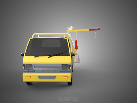 DROP GATE BED SIDE DOOR JIB CRANE LIFT HOIST WINCH TRUCK PICKUP 3D 模型