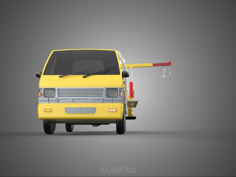 DROP GATE BED SIDE DOOR JIB CRANE LIFT HOIST WINCH TRUCK PICKUP 3D 模型