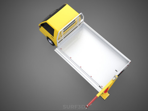DROP GATE BED SIDE DOOR JIB CRANE LIFT HOIST WINCH TRUCK PICKUP 3D 模型