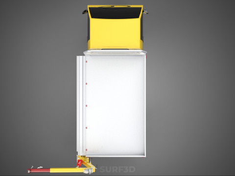 DROP GATE BED SIDE DOOR JIB CRANE LIFT HOIST WINCH TRUCK PICKUP 3D 模型