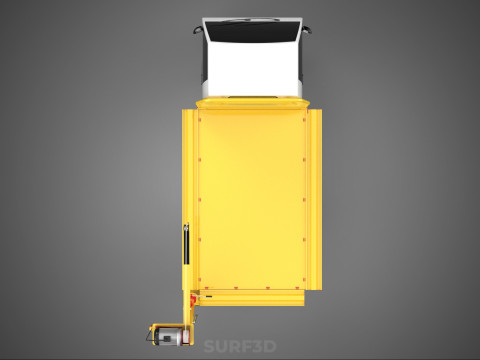 3 WAY WIDE DECK CRANE HOIST REMOTE ELECTRIC WINCH TRUCK PICKUP 3D Modell