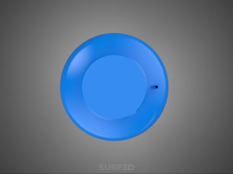 ELEVATED BLUE WATER STORAGE CONTAINER TANK STAND STRUCTURE FRAME 3D Model