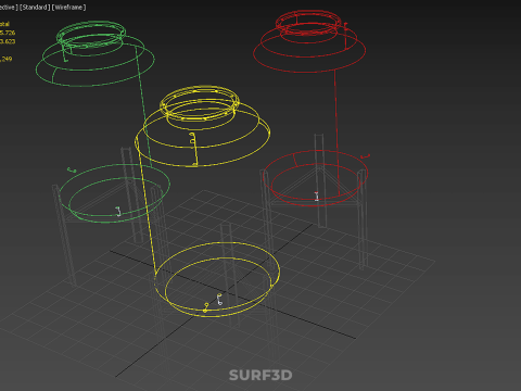 STANDARD INDUSTRIAL FLUID LIQUID CHEMICAL STORAGE CONTAINER TANK Modelo 3D