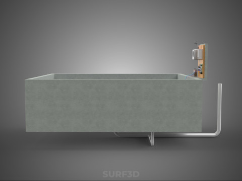IOT SMART FISH POND AQUACULTURE MONITOR WATER LEVEL CIRCULATION 3D Model