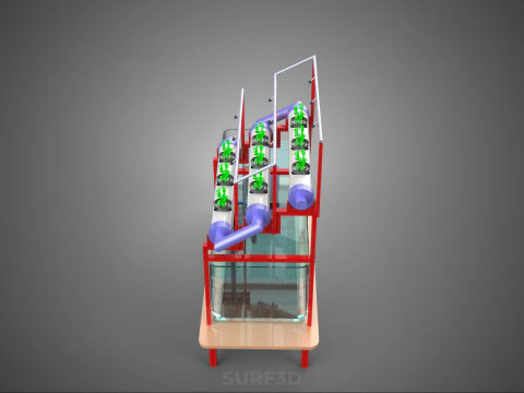 PLANT CULTIVATION HYDROPONIC WATER CYCLE TANK PUMP NOZZLE SPRAY 3D Model