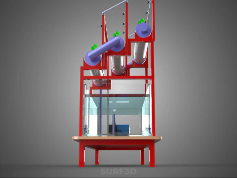 PLANT CULTIVATION HYDROPONIC WATER CYCLE TANK PUMP NOZZLE SPRAY 3D Model