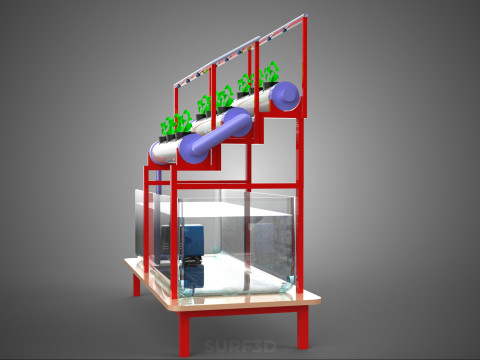 PLANT CULTIVATION HYDROPONIC WATER CYCLE TANK PUMP NOZZLE SPRAY Model 3D
