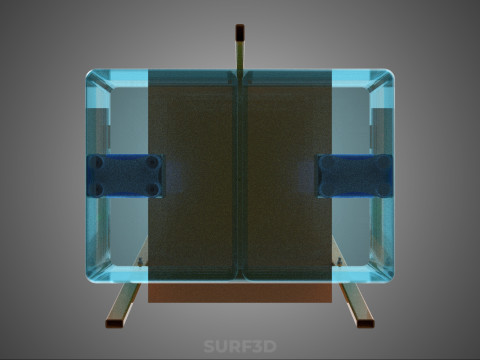 VERTICAL HYDROPONIC SOILLESS PLANT GROWTH WATER TANK RESERVOIR 3D Model