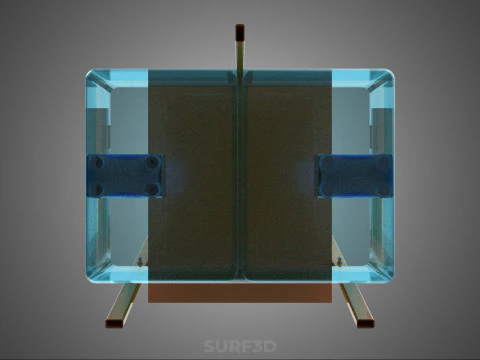 VERTICAL HYDROPONIC SOILLESS PLANT GROWTH WATER TANK RESERVOIR 3D Model