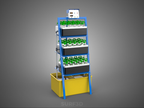 SMART HOME IOT NFT HYDROPONIC PLANT FARM CULTIVATION MONITORING 3D Модель