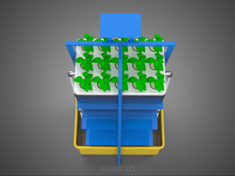 SMART HOME IOT NFT HYDROPONIC PLANT FARM CULTIVATION MONITORING 3D Model