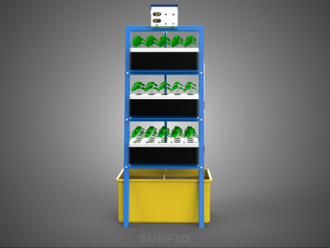 SMART HOME IOT NFT HYDROPONIC PLANT FARM CULTIVATION MONITORING 3D Model
