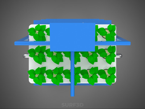 SMART HOME IOT NFT HYDROPONIC PLANT FARM CULTIVATION MONITORING 3D Model