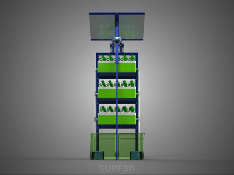 IOT SMART HYDROPONIC SOLAR CELL POWER FARM PLANT WATER NUTRIENT 3D Model