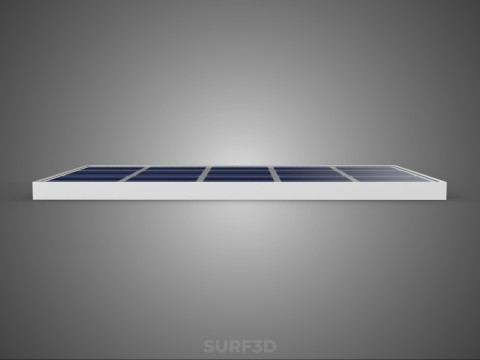 RECTANGULAR SOLAR CELL PHOTOVOLTAIC PANEL RENEWABLE SUN ENERGY 3D 模型